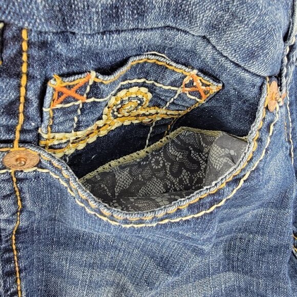 Seven7 Women's 10 Shorts Decorative Stitching Decorative Art Spacious Pockets - Picture 8 of 15